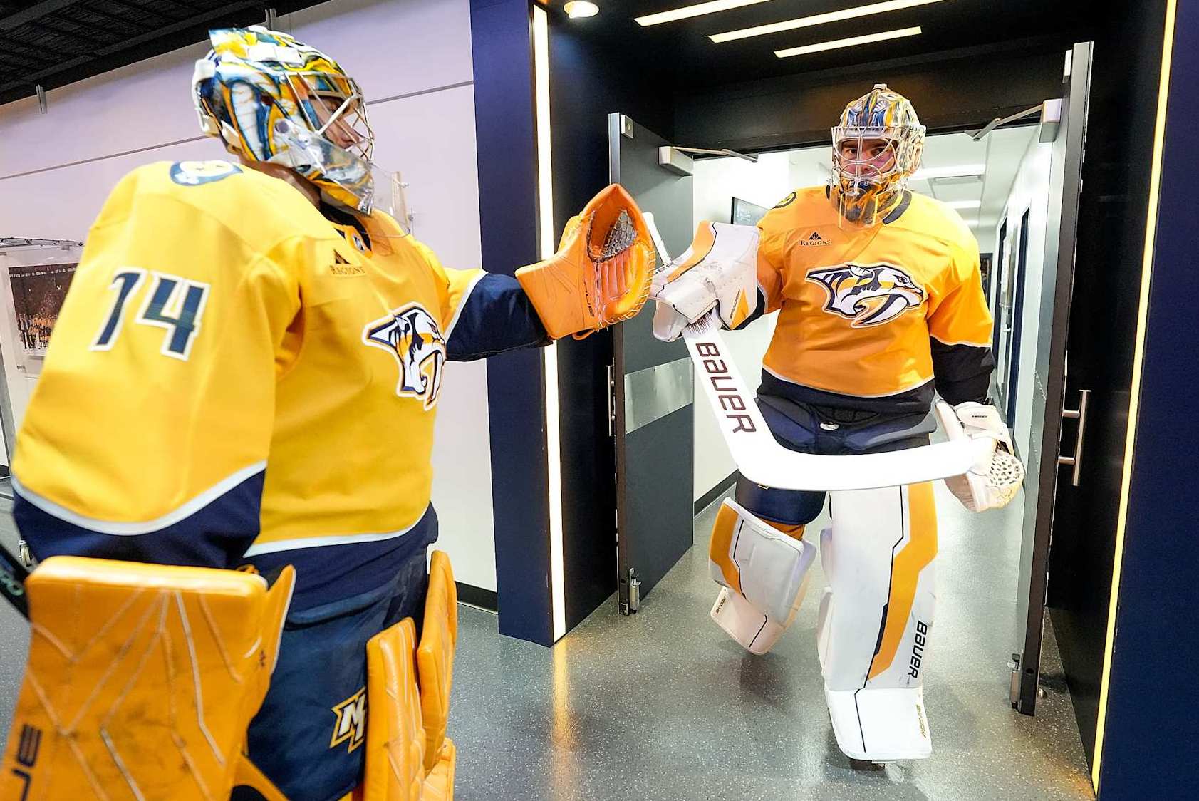 Juuse Saros and Justus Annunen.
