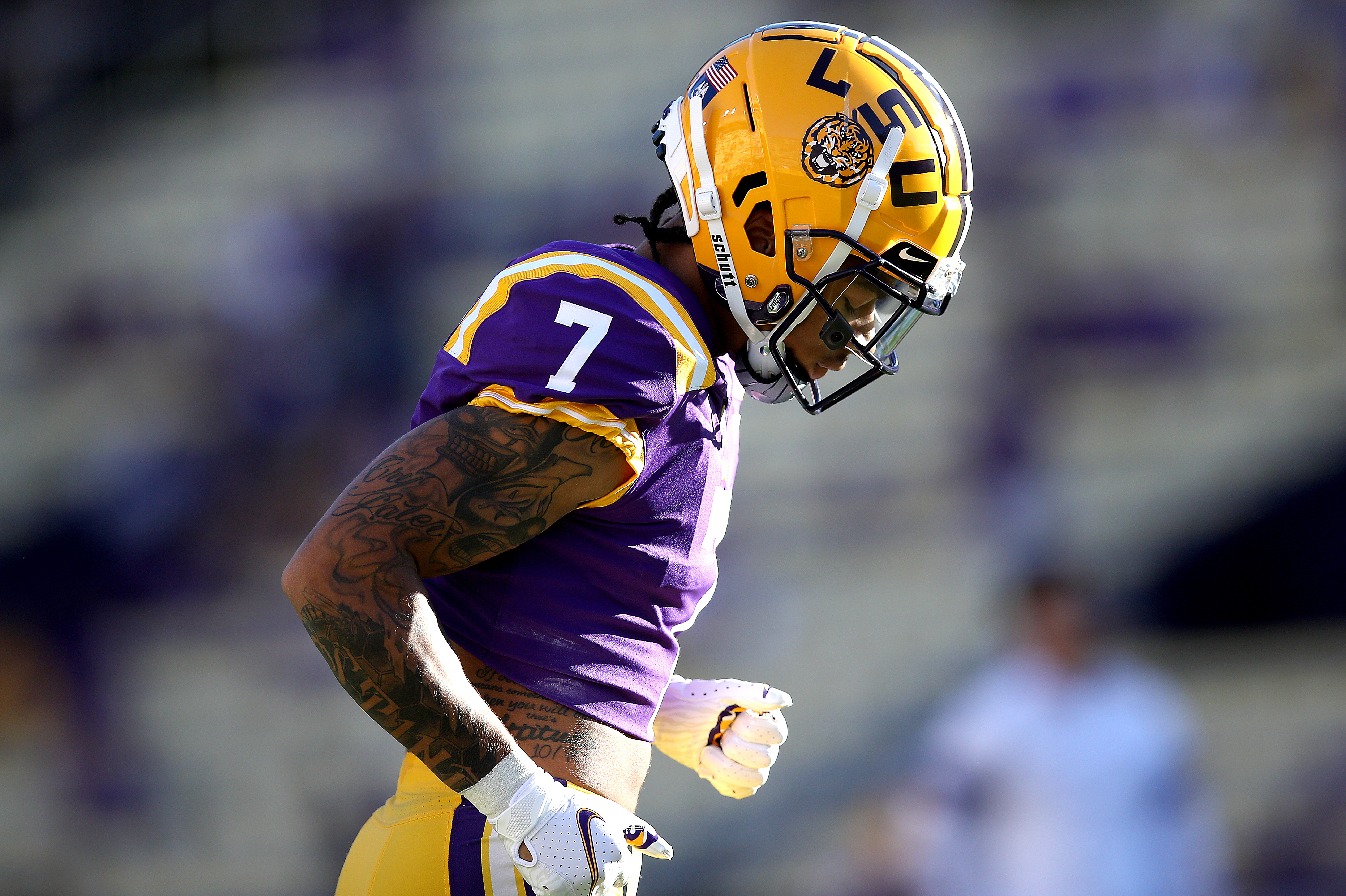 Derek Stingley Jr. honored to be the next No. 7 at LSU - Death