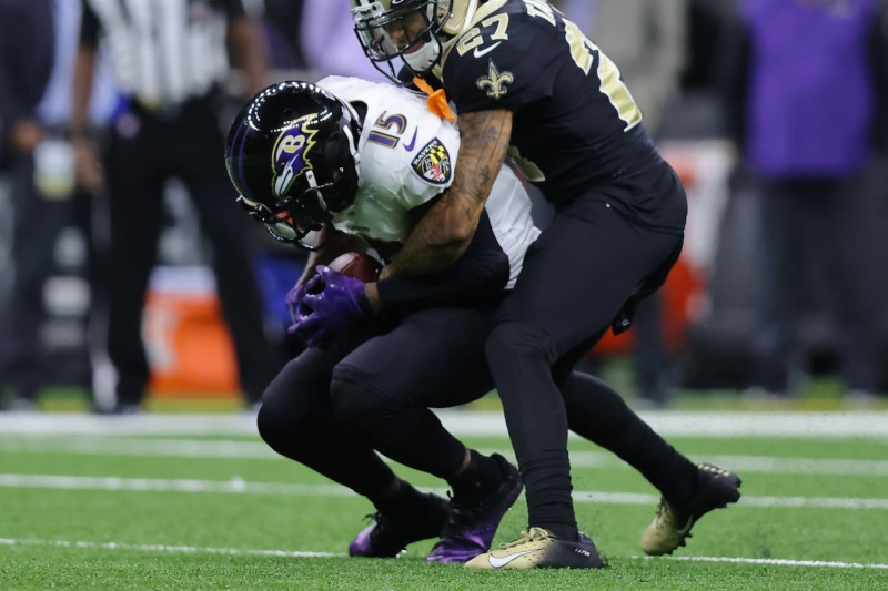 Lamar Jackson Connects With Odell Beckham Jr. on Day 1