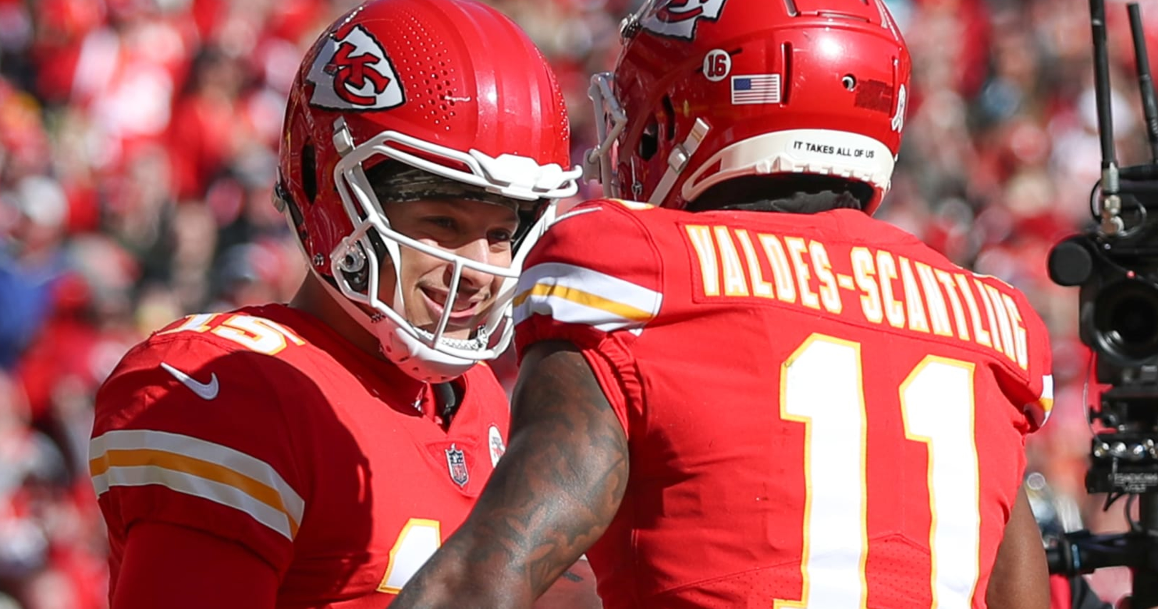 Patrick Mahomes on Chiefs WRs: 'They are in a great spot