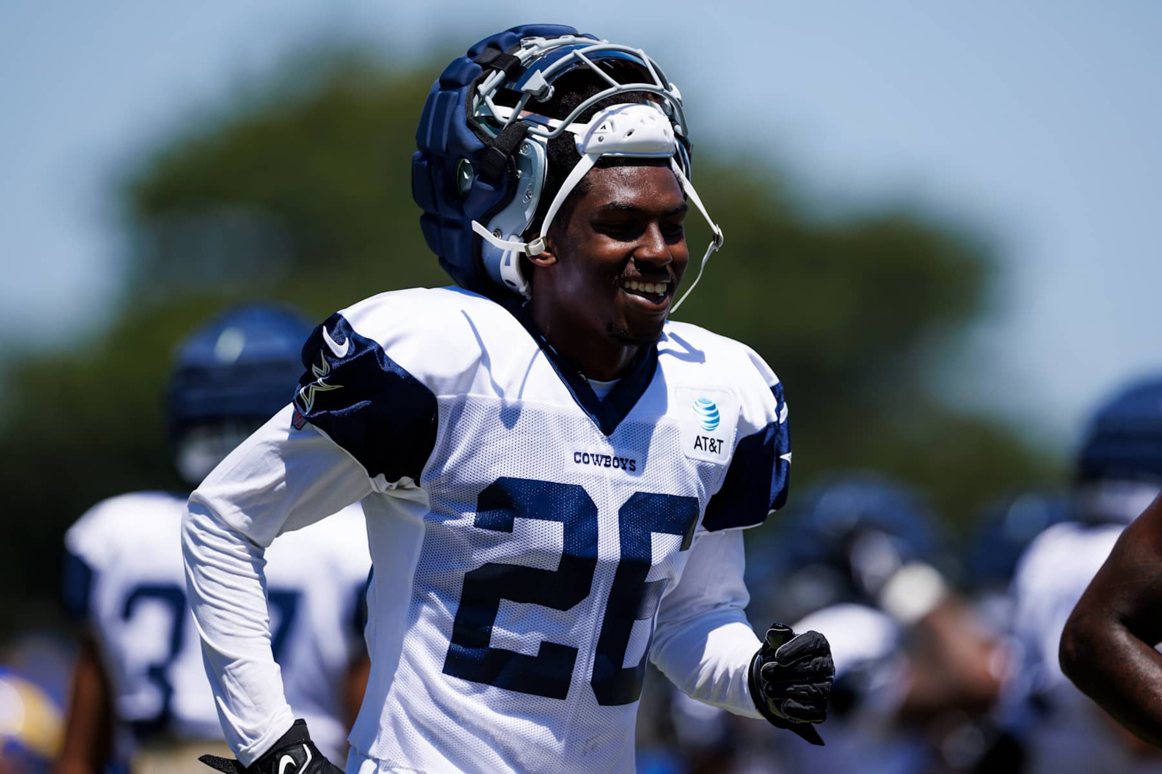 OXNARD, CALIFORNIA - AUGUST 14: DaRon Bland #26 of the Dallas Cowboys runs during a joint practice against the Dallas Cowboys at River Ridge Playing Fields on August 14, 2024 in Oxnard, California. (Photo by Ric Tapia/Getty Images) OXNARD, CALIFORNIA - AUGUST 14: DaRon Bland #26 of the Dallas Cowboys runs during a joint practice against the Dallas Cowboys at River Ridge Playing Fields on August 14, 2024 in Oxnard, California. (Photo by Ric Tapia/Getty Images)