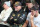 MORECAMBE, ENGLAND - APRIL 10: John Fury and Tommy Fury watch on during the Tyson Fury press conference ahead of the IBF, IBO, WBA, WBO and WBC Undisputed World Heavyweight title fight against Oleksandr Usyk on the 'Ring of Fire' card at Mazuma Stadium on April 10, 2024 in Morecambe, England. (Photo by Nathan Stirk/Getty Images)