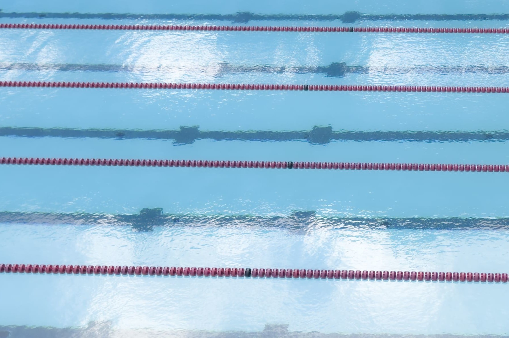 PALO ALTO, CA - JANUARY 11: A detail view of the pool at Avery Aquatic Center at Stanford University after a women's swim meet between the Stanford Cardinal and the California Golden Bears on January 11, 2023 in Palo Alto, California. (Photo by David Madison/Getty Images)