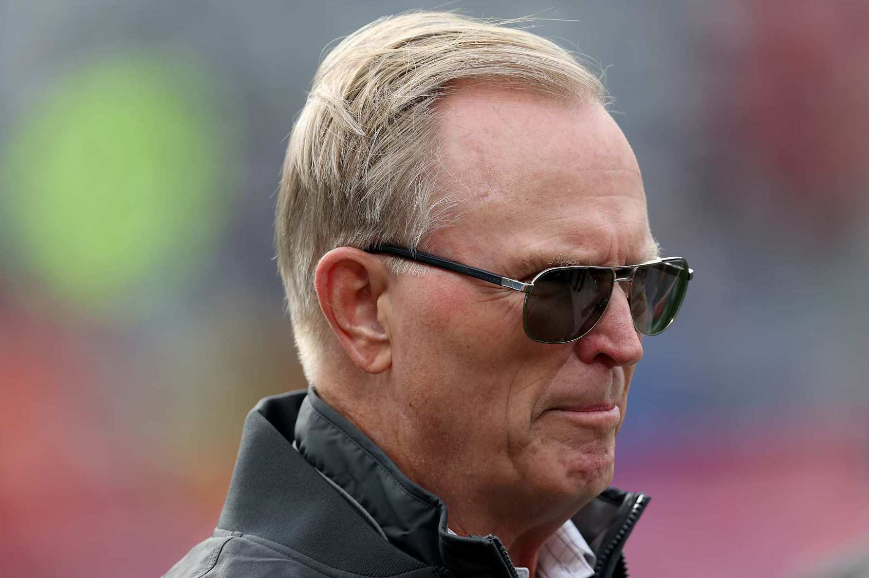 EAST RUTHERFORD, NEW JERSEY - NOVEMBER 24: New York Giants owner John Mara stands on the sideline before the game between the Giants and the Tampa Bay Buccaneers at MetLife Stadium on November 24, 2024 in East Rutherford, New Jersey. (Photo by Elsa/Getty Images)