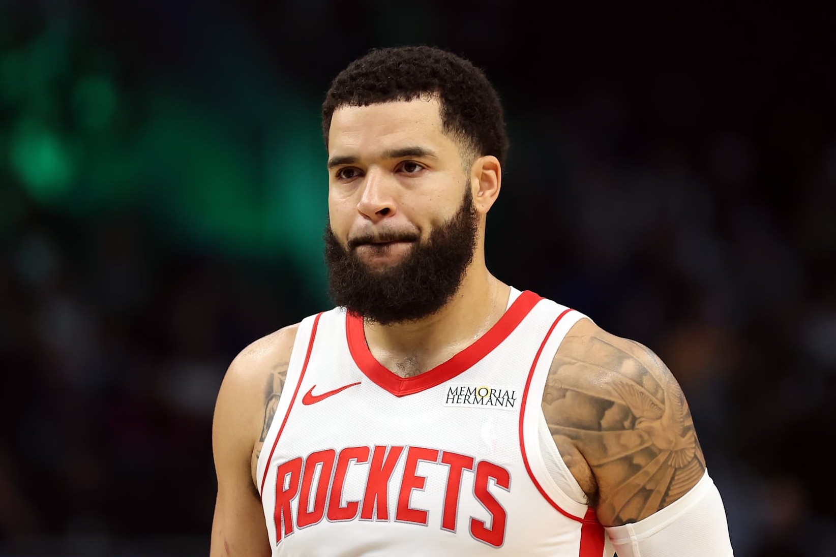 MILWAUKEE, WISCONSIN - NOVEMBER 18: Fred VanVleet #5 of the Houston Rockets walks backcourt during a game against the Milwaukee Bucks at Fiserv Forum on November 18, 2024 in Milwaukee, Wisconsin. NOTE TO USER: User expressly acknowledges and agrees that, by downloading and or using this photograph, User is consenting to the terms and conditions of the Getty Images License Agreement. (Photo by Stacy Revere/Getty Images)