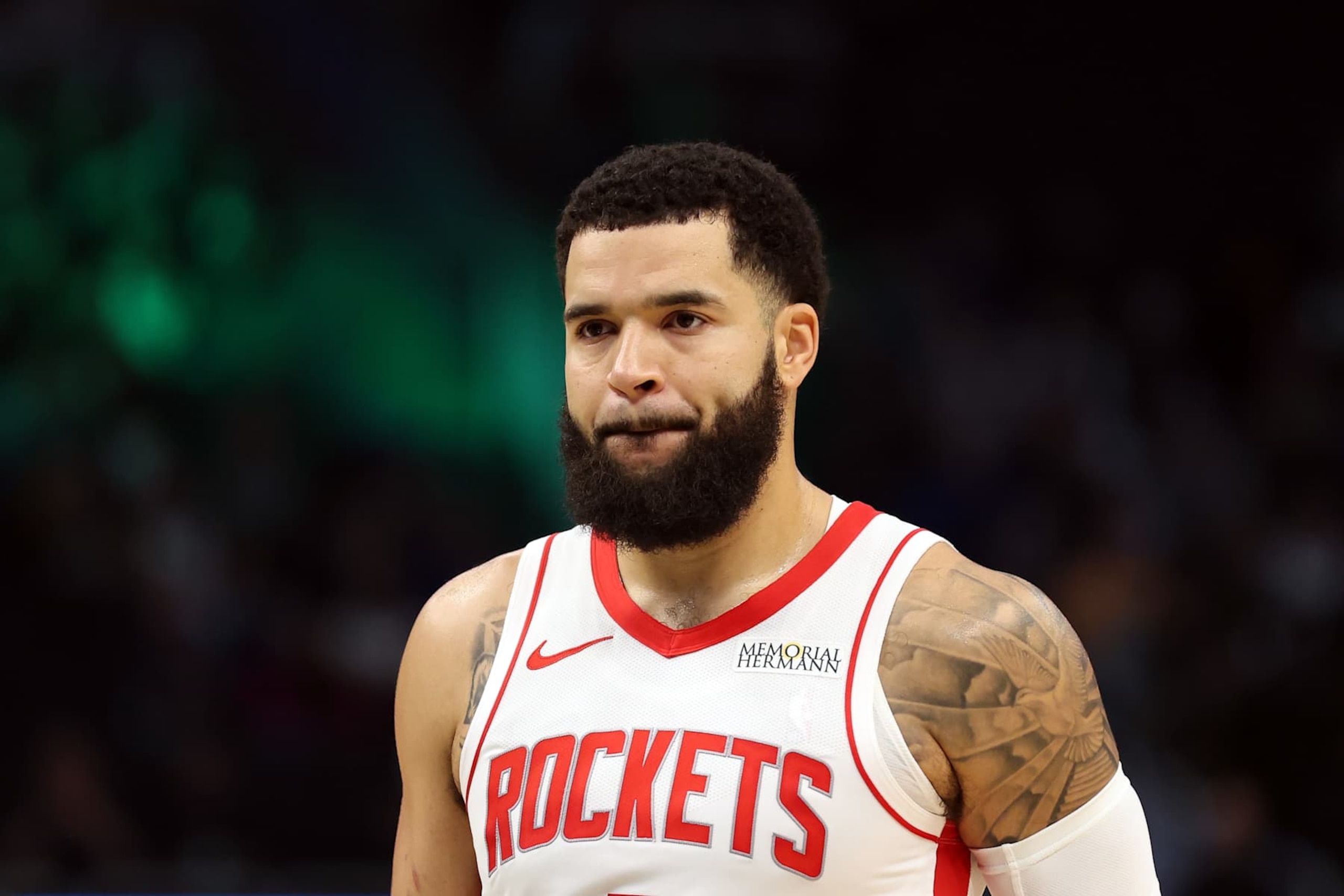 MILWAUKEE, WISCONSIN - NOVEMBER 18: Fred VanVleet #5 of the Houston Rockets walks backcourt during a game against the Milwaukee Bucks at Fiserv Forum on November 18, 2024 in Milwaukee, Wisconsin. NOTE TO USER: User expressly acknowledges and agrees that, by downloading and or using this photograph, User is consenting to the terms and conditions of the Getty Images License Agreement. (Photo by Stacy Revere/Getty Images)