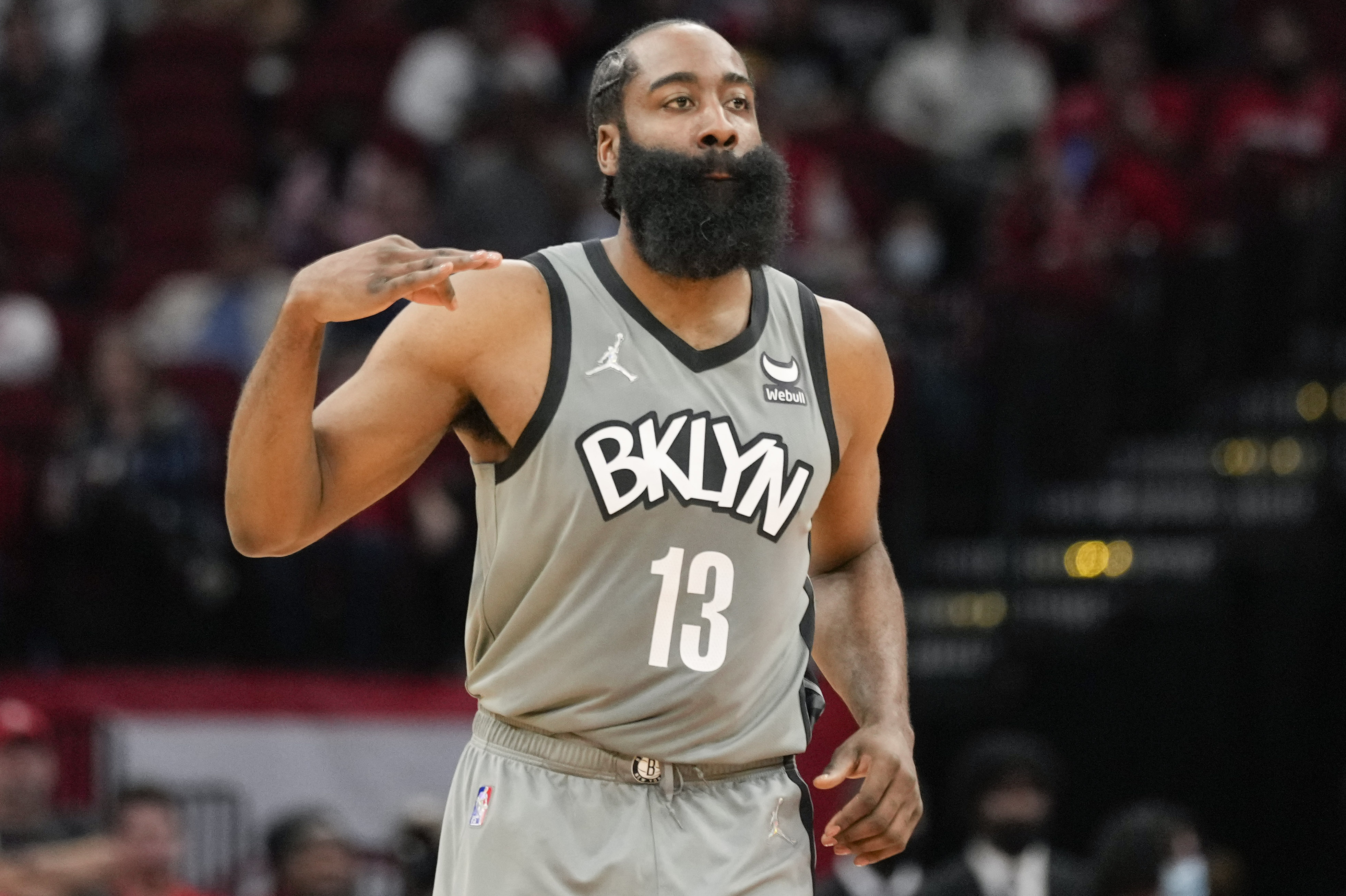 Harden says he doesn't look crazy after Nets' Durant, Irving trades