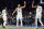 PHILADELPHIA, PA - NOVEMBER 22: Kyrie Irving #11, Ben Simmons #10, and Kevin Durant #7 of the Brooklyn Nets react against the Philadelphia 76ers at the Wells Fargo Center on November 22, 2022 in Philadelphia, Pennsylvania. NOTE TO USER: User expressly acknowledges and agrees that, by downloading and or using this photograph, User is consenting to the terms and conditions of the Getty Images License Agreement. (Photo by Mitchell Leff/Getty Images)