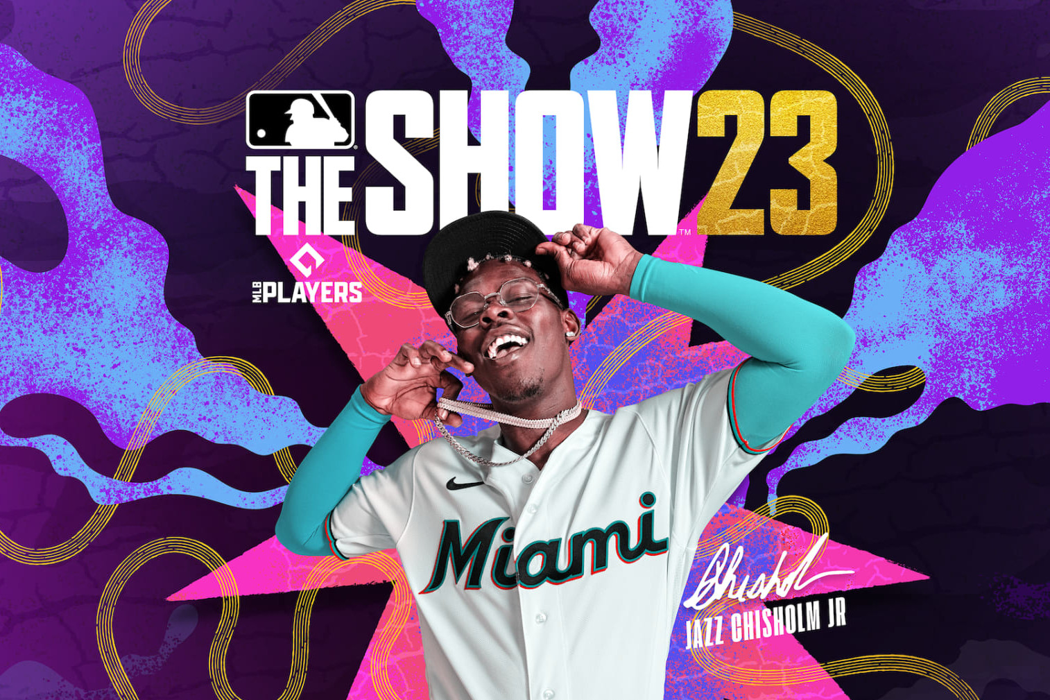  Jazz Chisholm Jr Silhouette The Kid Miami MLBPA T