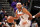 CHARLOTTE, NC - FEBRUARY 11: Bruce Brown #11 of the Denver Nuggets looks to pass the ball during the game against the Charlotte Hornets on February 11, 2023 at Spectrum Center in Charlotte, North Carolina. NOTE TO USER: User expressly acknowledges and agrees that, by downloading and or using this photograph, User is consenting to the terms and conditions of the Getty Images License Agreement. Mandatory Copyright Notice: Copyright 2023 NBAE (Photo by Kent Smith/NBAE via Getty Images)