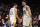 WASHINGTON, DC -  FEBRUARY 27: Klay Thompson #11 of the Golden State Warriors high fives Stephen Curry #30 during the game against the Washington Wizards on February 27, 2024 at Capital One Arena in Washington, DC. NOTE TO USER: User expressly acknowledges and agrees that, by downloading and or using this Photograph, user is consenting to the terms and conditions of the Getty Images License Agreement. Mandatory Copyright Notice: Copyright 2024 NBAE (Photo by Stephen Gosling/NBAE via Getty Images)