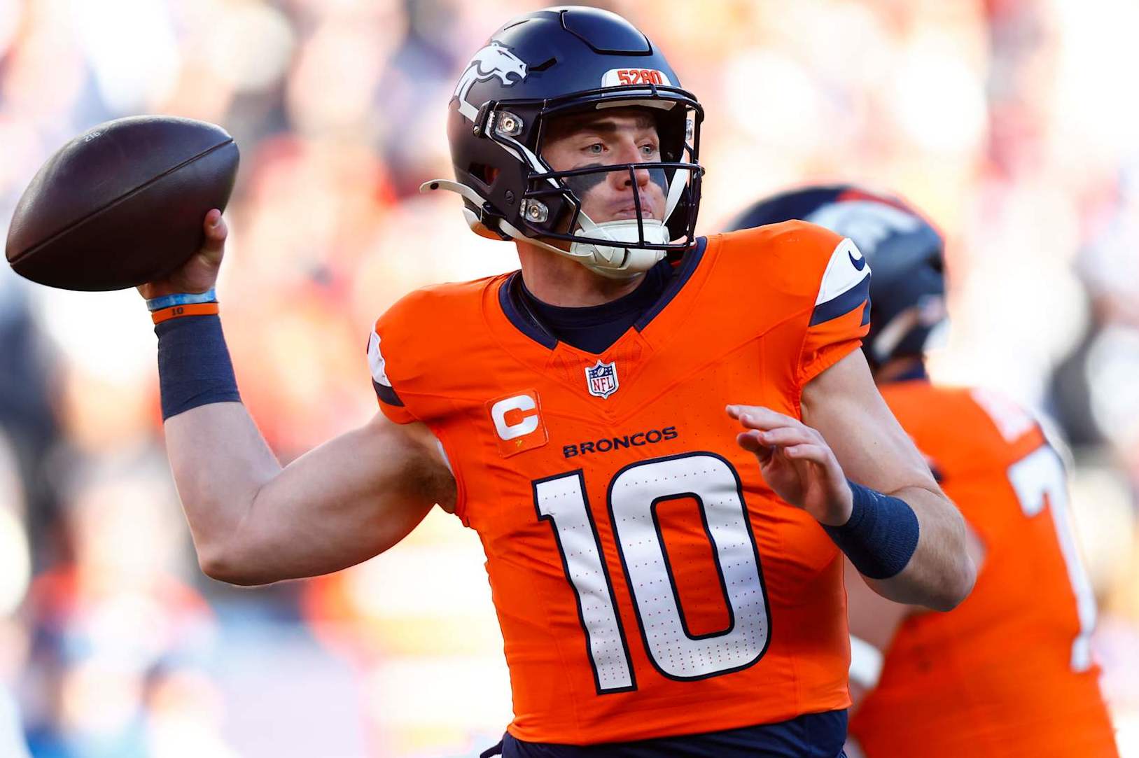 Denver Broncos quarterback Bo Nix Denver Broncos quarterback Bo Nix