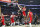 Los Angeles, CA, Friday, April 15, 2022 New Orleans Pelicans guard Trey Murphy III (25) jumps over LA Clippers center Isaiah Hartenstein (55) for a rebound during first half action in the NBA Play-In tournament at Crypto.com Arena. (Robert Gauthier/Los Angeles Times via Getty Images)