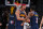 DENVER, CO - JANUARY 19: Aaron Gordon #50 of the Denver Nuggets and Bones Hyland #3 of the Denver Nuggets react during a game against the LA Clippers on January 19, 2022 at the Ball Arena in Denver, Colorado. NOTE TO USER: User expressly acknowledges and agrees that, by downloading and/or using this Photograph, user is consenting to the terms and conditions of the Getty Images License Agreement. Mandatory Copyright Notice: Copyright 2022 NBAE (Photo by Bart Young/NBAE via Getty Images)