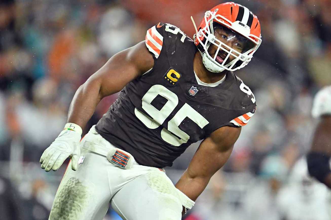 Cleveland Browns defensive end Myles Garrett