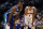 DALLAS, TX - JANUARY 30: Reggie Bullock #25 of the Dallas Mavericks  and Killian Hayes #7 of the Detroit Pistons talk in the first half at American Airlines Center on January 30, 2023 in Dallas, Texas. NOTE TO USER: User expressly acknowledges and agrees that, by downloading and or using this photograph, User is consenting to the terms and conditions of the Getty Images License Agreement. (Photo by Ron Jenkins/Getty Images)