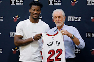 Report: Jimmy Butler Felt Pat Riley's Behavior Was 'Unhinged' During Heat Trade Saga