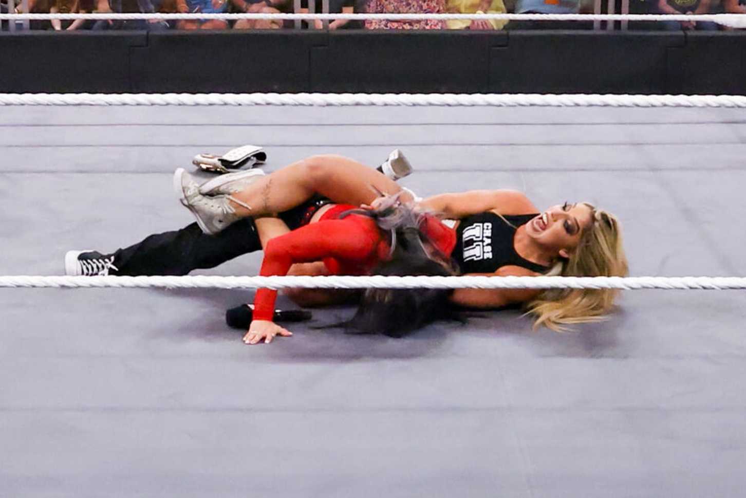 Roxanne Perez and Thea Hail clashed on Week One of NXT Great American Bash for the NXT Women's Championship.