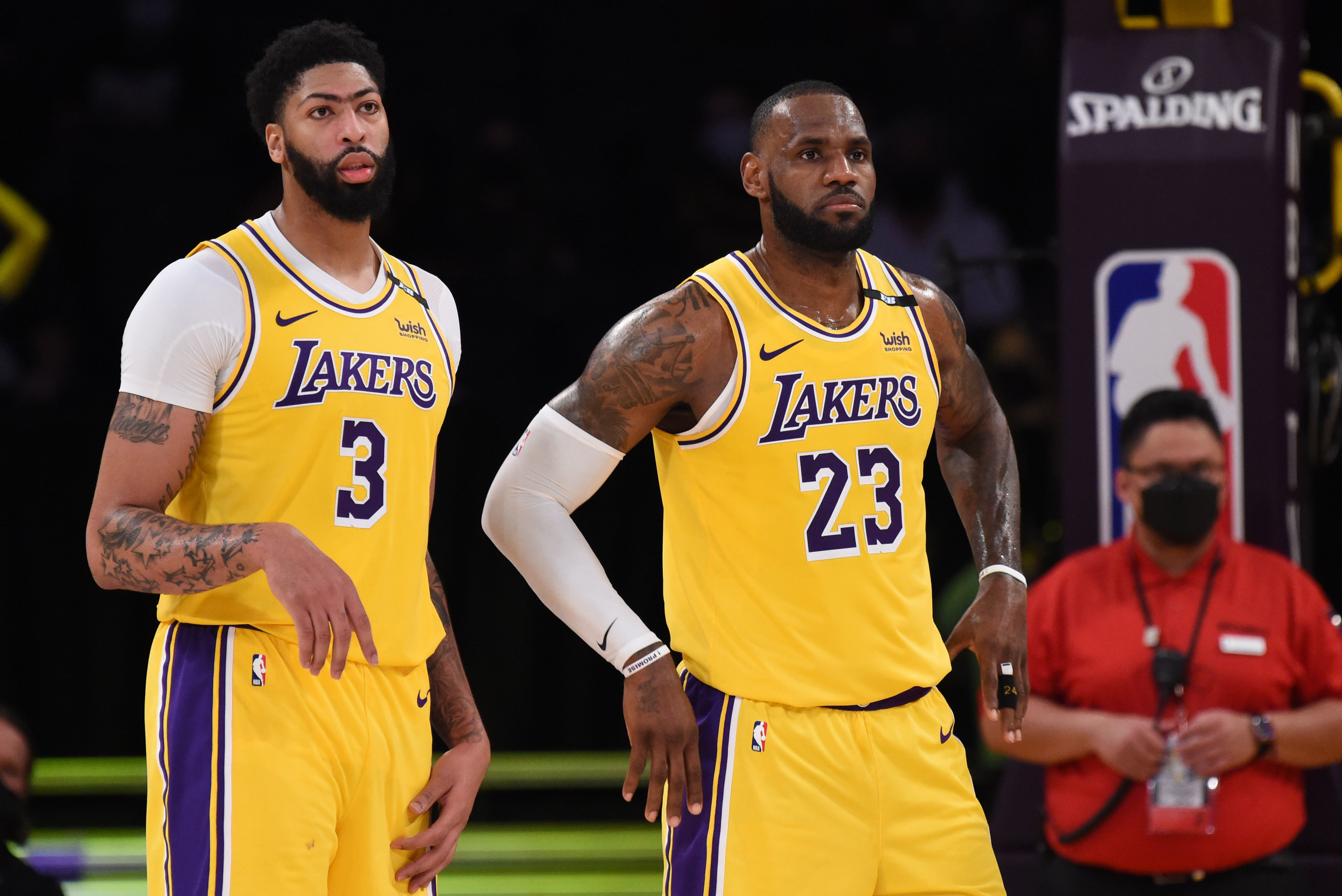 Lebron James And Anthony Davis Los Angeles Lakers Over Everything