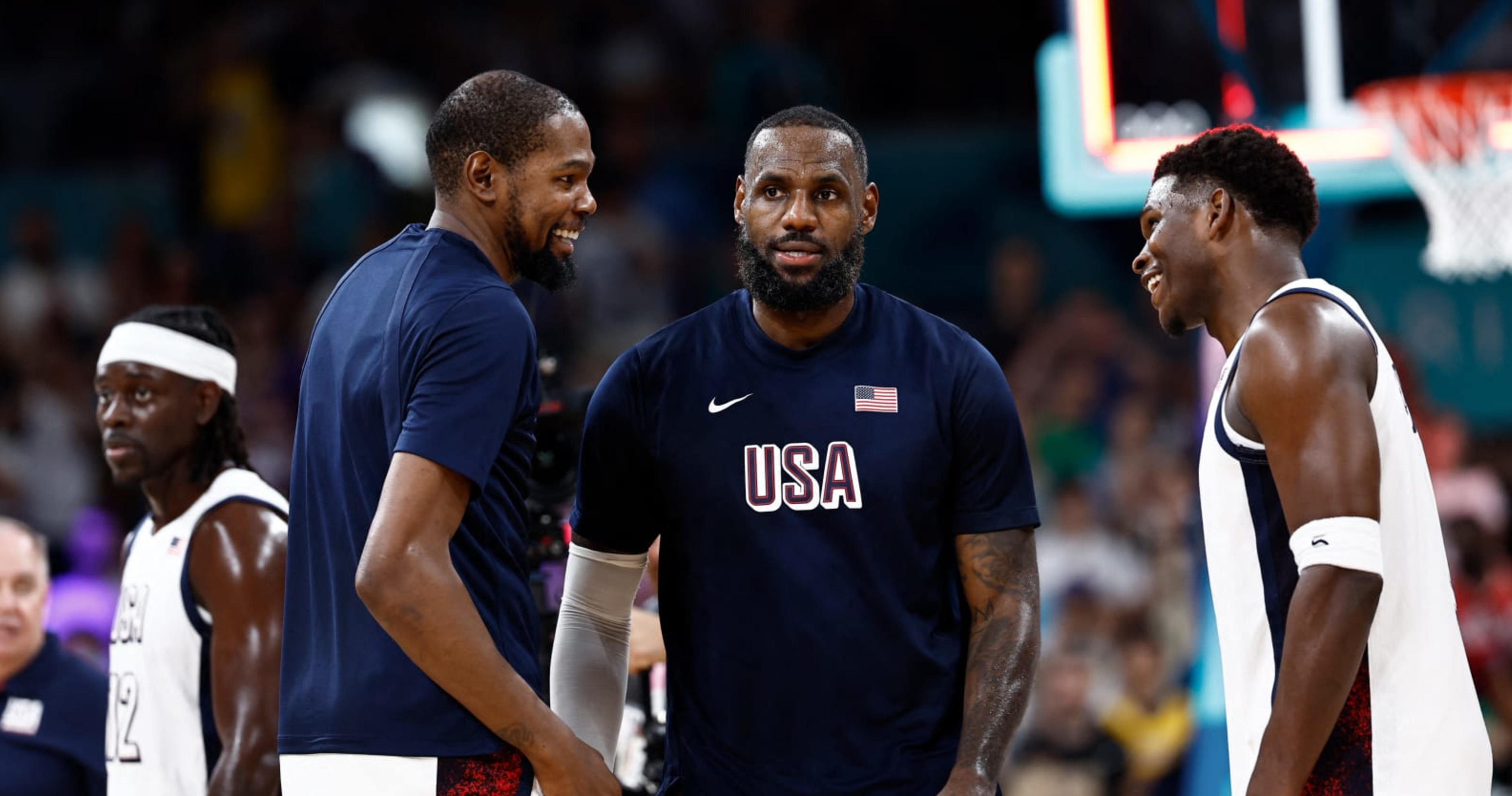 Anthony Edwards Calls LeBron James, Kevin Durant ‘Best People’ amid USA Olympic Run