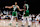 ABU DHABI, UAE - OCTOBER 6: Jayson Tatum #0 and Jaylen Brown #7 of the Boston Celtics high five during the game against the Denver Nuggets during the 2024 Global Games on October 6, 2024 at the Etihad Arena in Abu Dhabi, United Arab Emirates. NOTE TO USER: User expressly acknowledges and agrees that, by downloading and/or using this Photograph, user is consenting to the terms and conditions of the Getty Images License Agreement. Mandatory Copyright Notice: Copyright 2024 NBAE (Photo by Brian Babineau/NBAE via Getty Images)