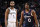 PHILADELPHIA, PA - FEBRUARY 3: Mikal Bridges #1 of the Brooklyn Nets and Tyrese Maxey #0 of the Philadelphia 76ers looks on during the game on February 3, 2024 at the Wells Fargo Center in Philadelphia, Pennsylvania NOTE TO USER: User expressly acknowledges and agrees that, by downloading and/or using this Photograph, user is consenting to the terms and conditions of the Getty Images License Agreement. Mandatory Copyright Notice: Copyright 2024 NBAE (Photo by David Dow/NBAE via Getty Images)