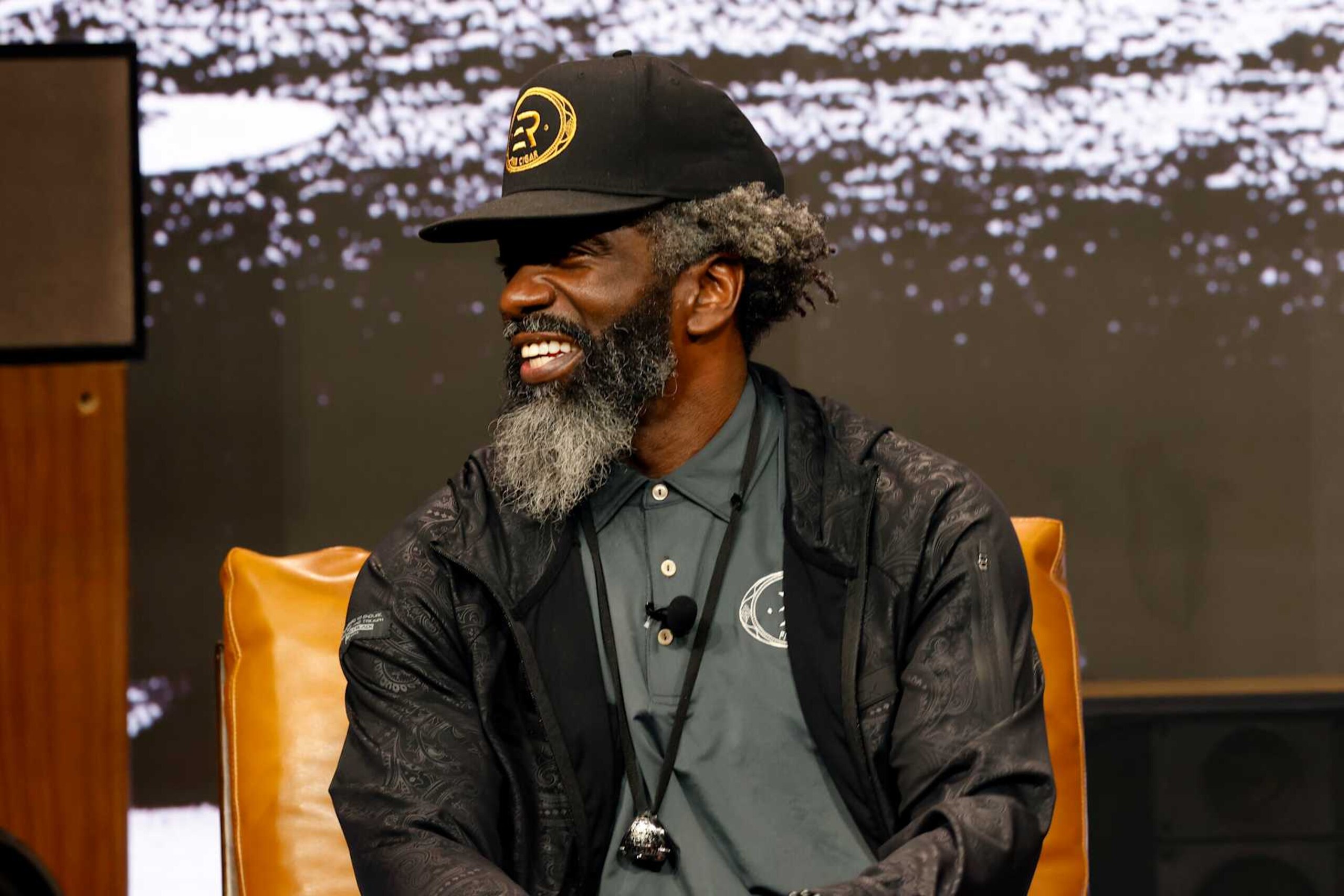 LAS VEGAS, NEVADA - FEBRUARY 10: Ed Reed speaks onstage during Verizon’s “Run the Playlist Live” at Super Bowl LVIII on February 10, 2024 in Las Vegas, Nevada. (Photo by Jeff Schear/Getty Images for Verizon)