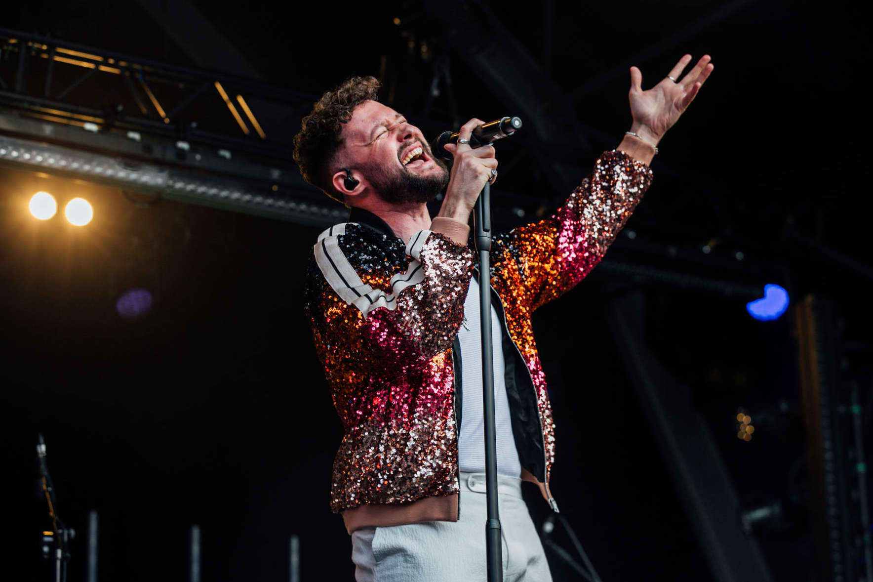 BRISTOL, ENGLAND - JUNE 21: Calum Scott performs on stage at Bristol Sounds 2023 at  on June 21, 2023 in Bristol, England. (Photo by Mike Lewis Photography/Redferns)