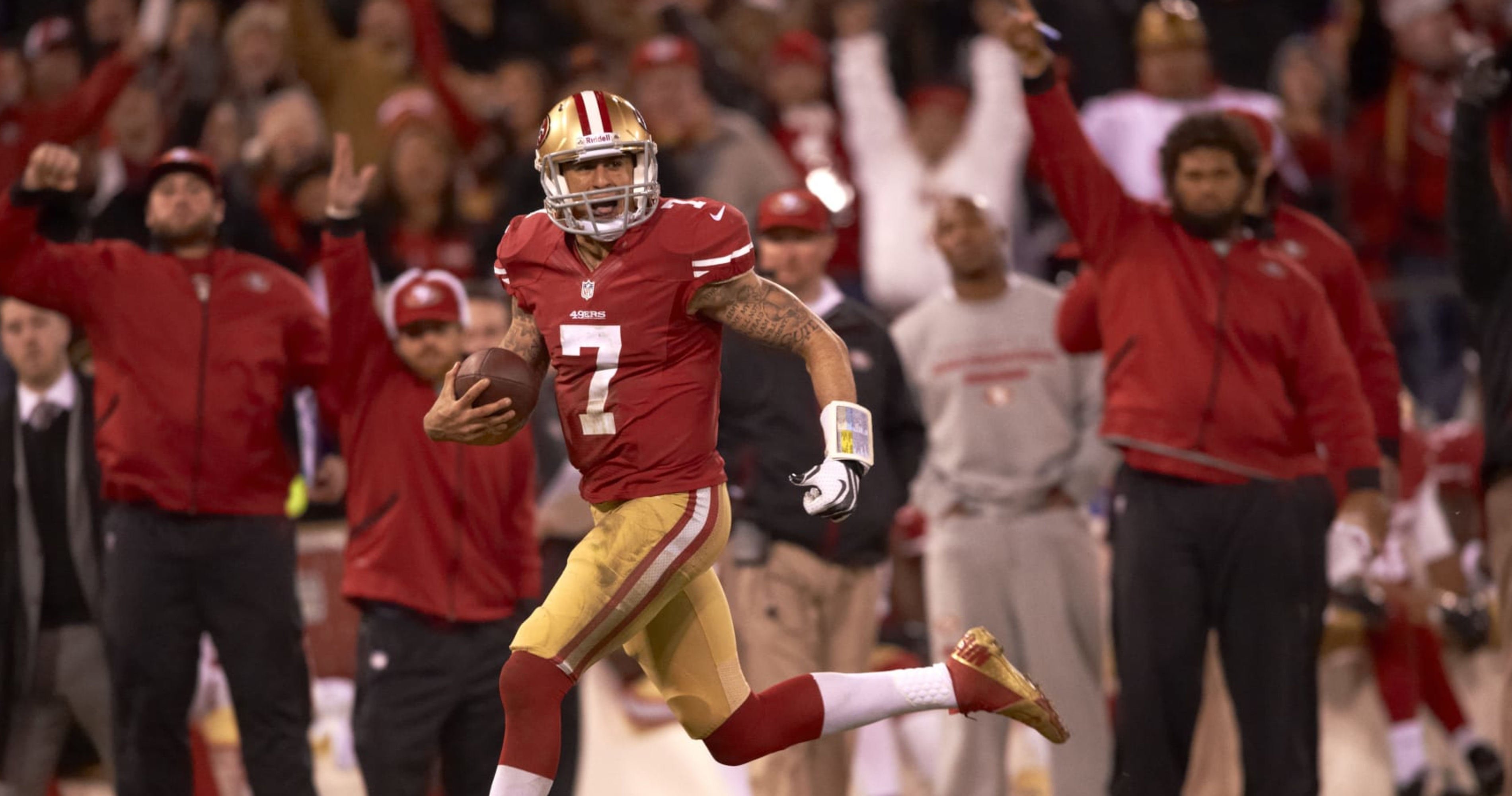 Colin Kaepernick's Game-Worn 2013 NFL Playoffs 49ers Jersey Auction