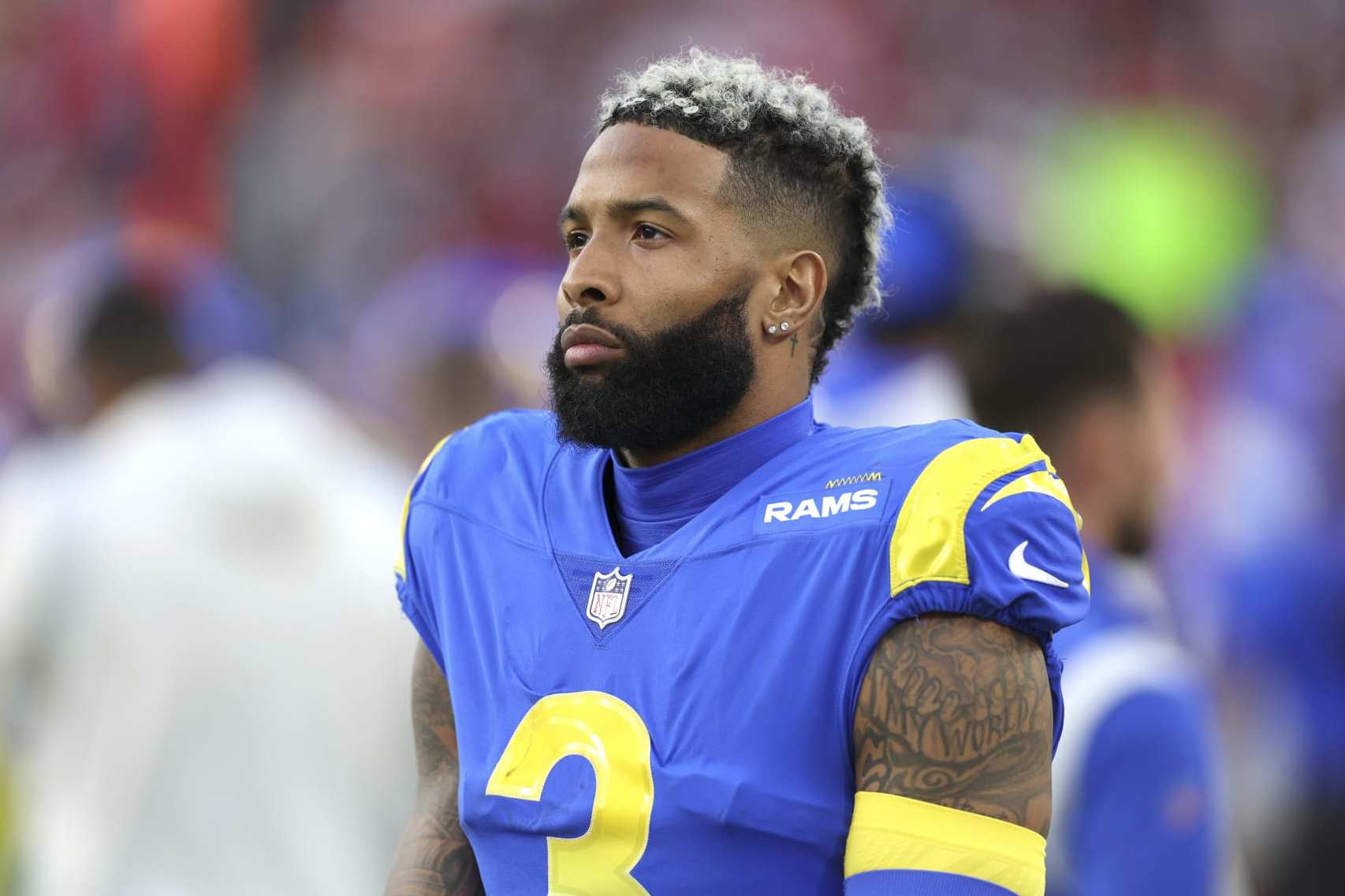 Odell Beckham Jr. rocks Deion Sanders t-shirt in Week 1 warmups