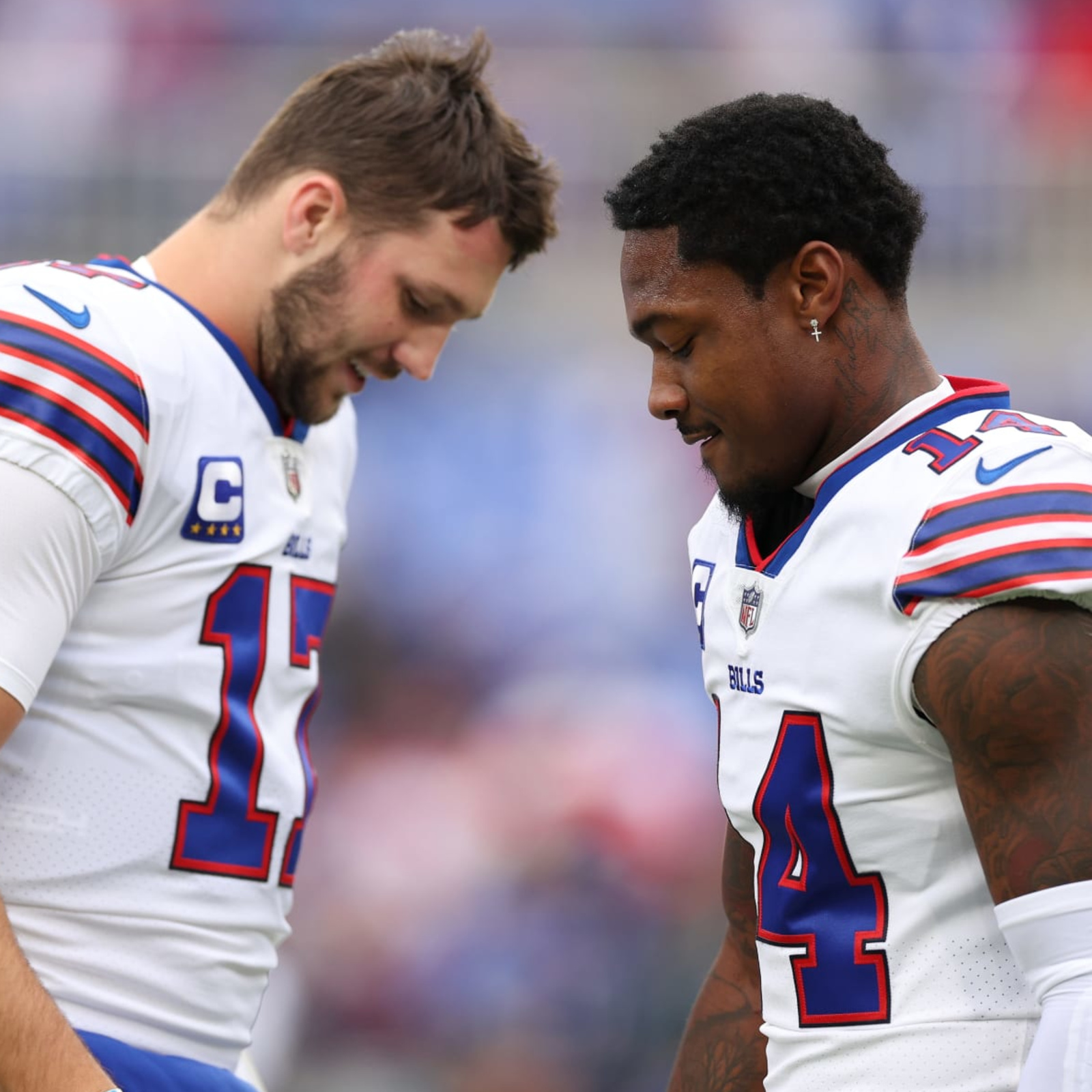 SportsCenter on X: Get you someone who looks at you the way Josh Allen  looks at Stefon Diggs 