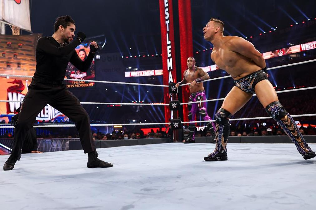 Bad Bunny, Damian Priest Beat The Miz, John Morrison at WWE