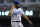 Los Angeles Dodgers relief pitcher Kenley Jansen celebrates the team's 3-0 win over the Arizona Diamondbacks in a baseball game Friday, June 18, 2021, in Phoenix. (AP Photo/Ross D. Franklin)