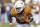 Texas running back Bijan Robinson (5) looks for more yards against UTSA during the second half of an NCAA football game on Saturday, Sept. 17, 2022, in Austin, Texas. (AP Photo/Stephen Spillman)