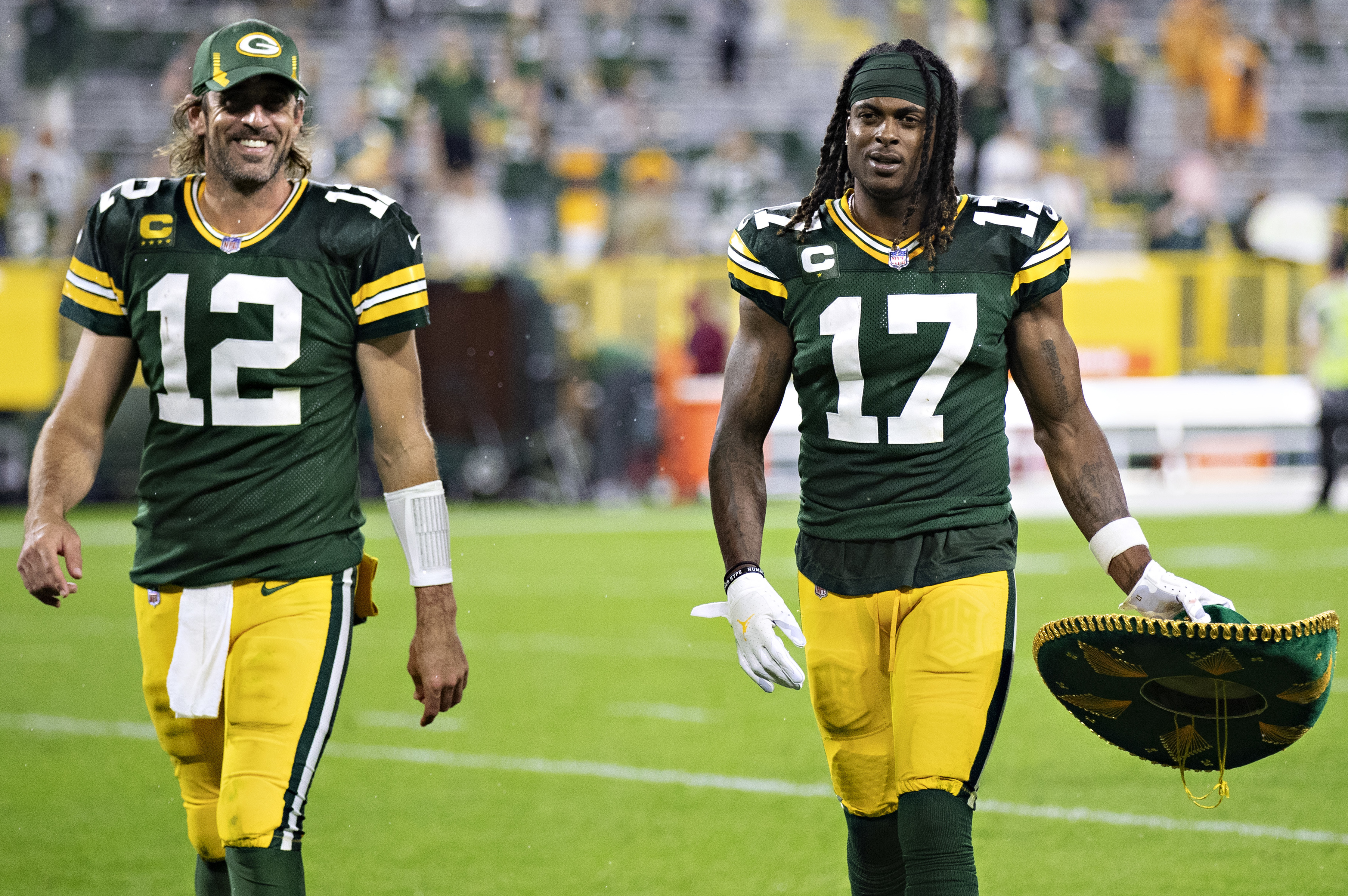Packers stars Aaron Rodgers and Davante Adams
