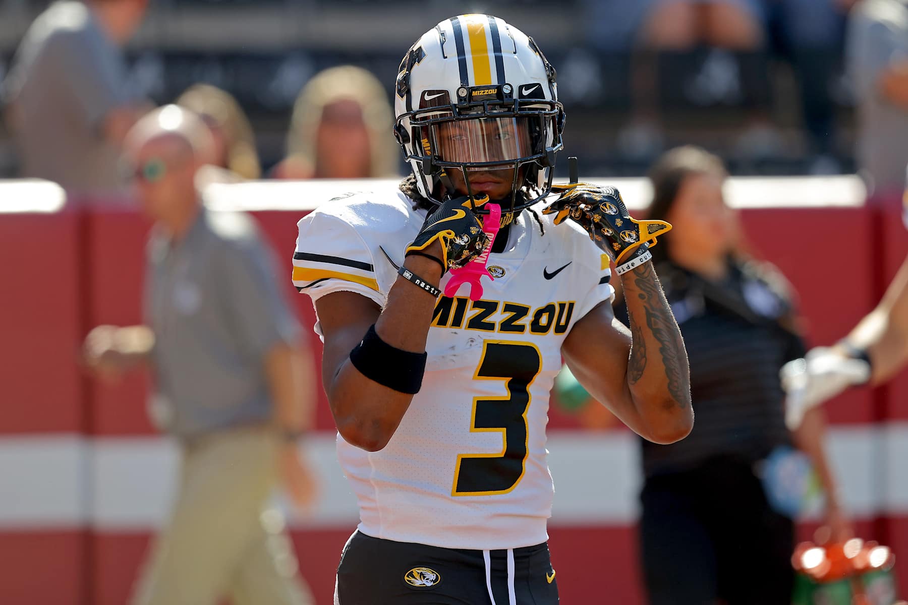 Missouri wide receiver Luther Burden III