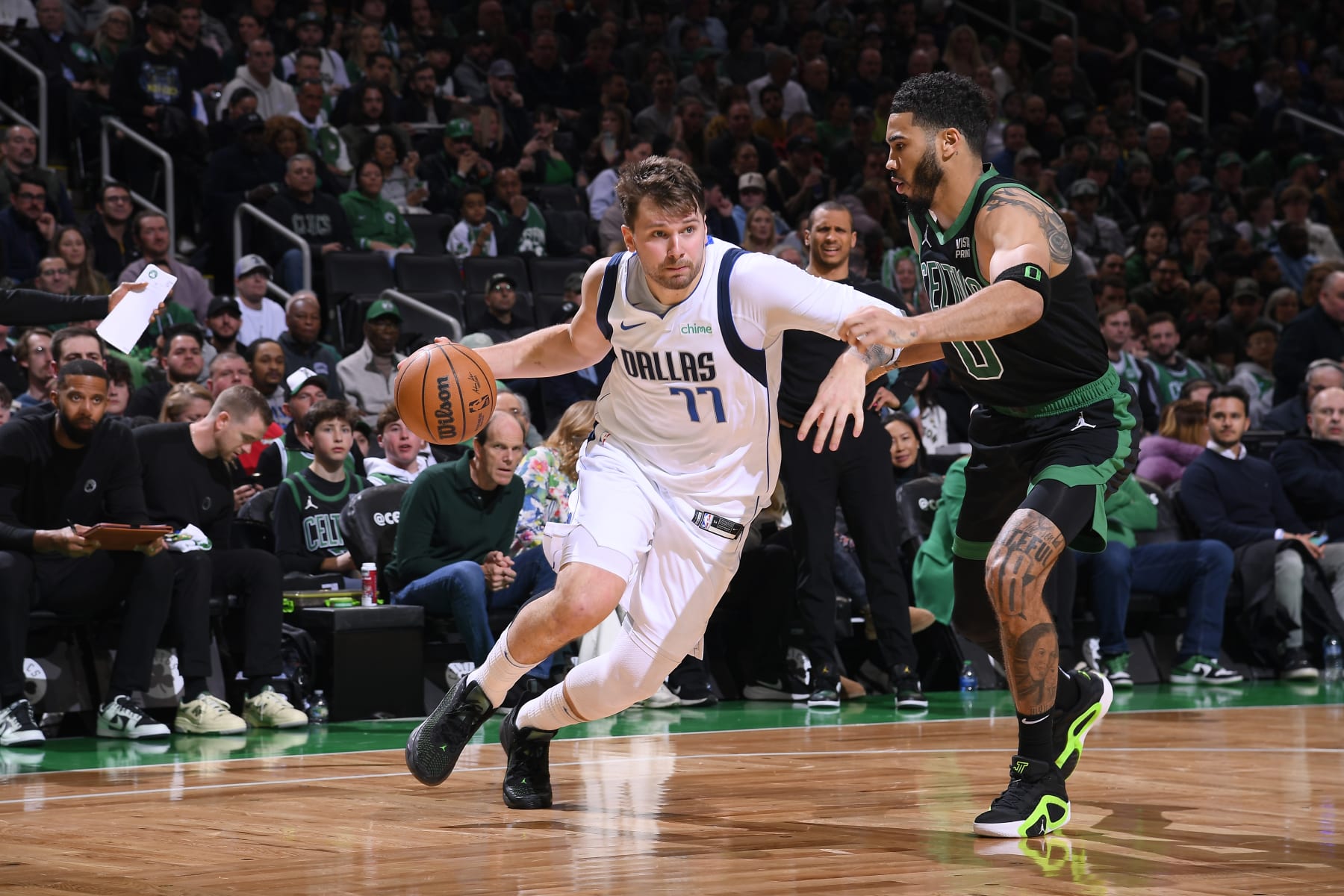 Luka Dončić and Jayson Tatum