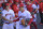 ANAHEIM, CALIFORNIA - MAY 27: Mike Trout #27 and Shohei Ohtani #17 of the Los Angeles Angels talk in the dugout prior to the game against the Miami Marlins at Angel Stadium of Anaheim on May 27, 2023 in Anaheim, California. (Photo by Jayne Kamin-Oncea/Getty Images)