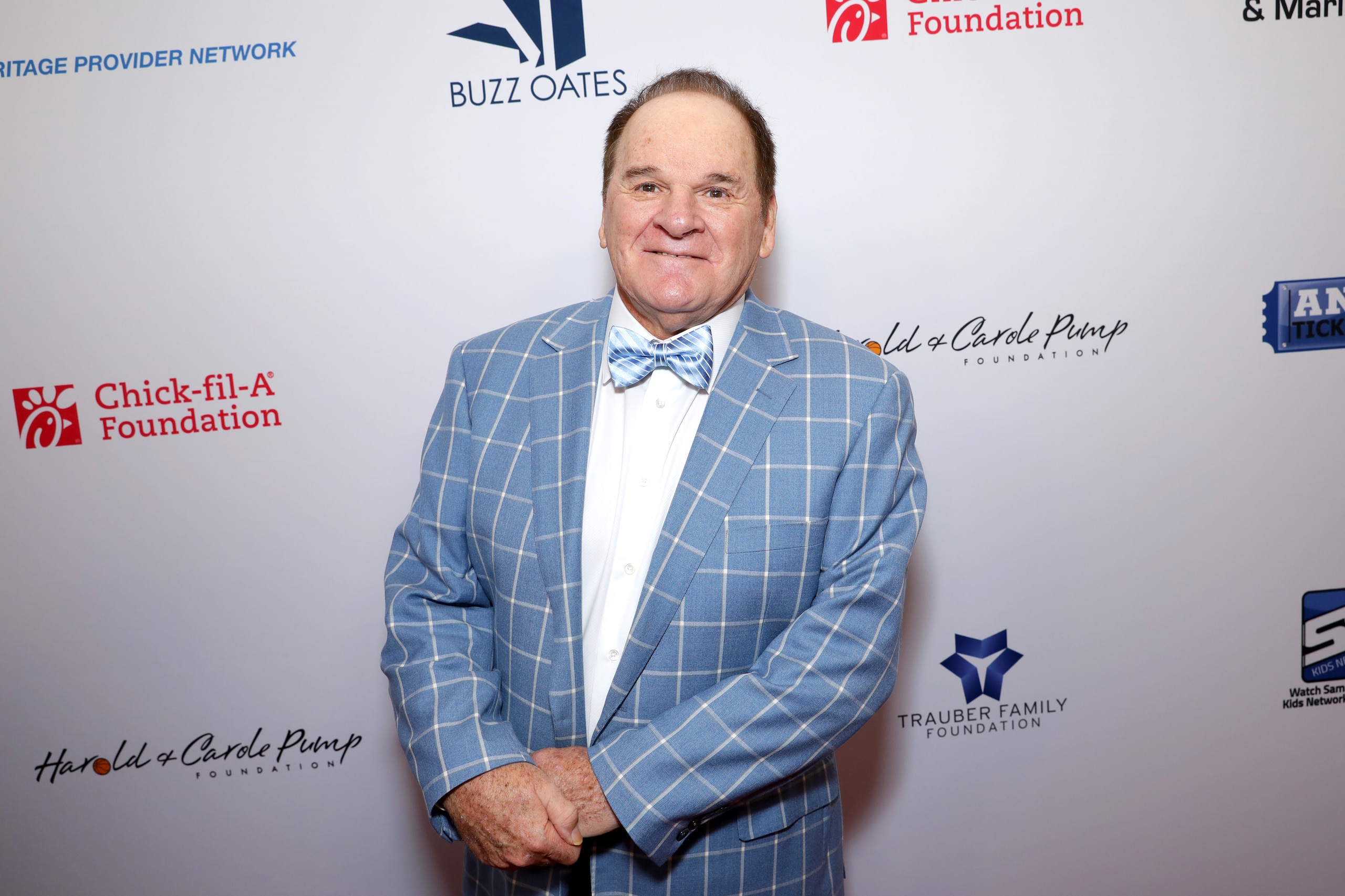 BEVERLY HILLS, CALIFORNIA - AUGUST 09: Pete Rose attends the 19th Annual Harold and Carole Pump Foundation Gala at The Beverly Hilton Hotel on August 09, 2019 in Beverly Hills, California. (Photo by Tiffany Rose/Getty Images for Harold and Carole Pump Foundation ) BEVERLY HILLS, CALIFORNIA - AUGUST 09: Pete Rose attends the 19th Annual Harold and Carole Pump Foundation Gala at The Beverly Hilton Hotel on August 09, 2019 in Beverly Hills, California. (Photo by Tiffany Rose/Getty Images for Harold and Carole Pump Foundation )