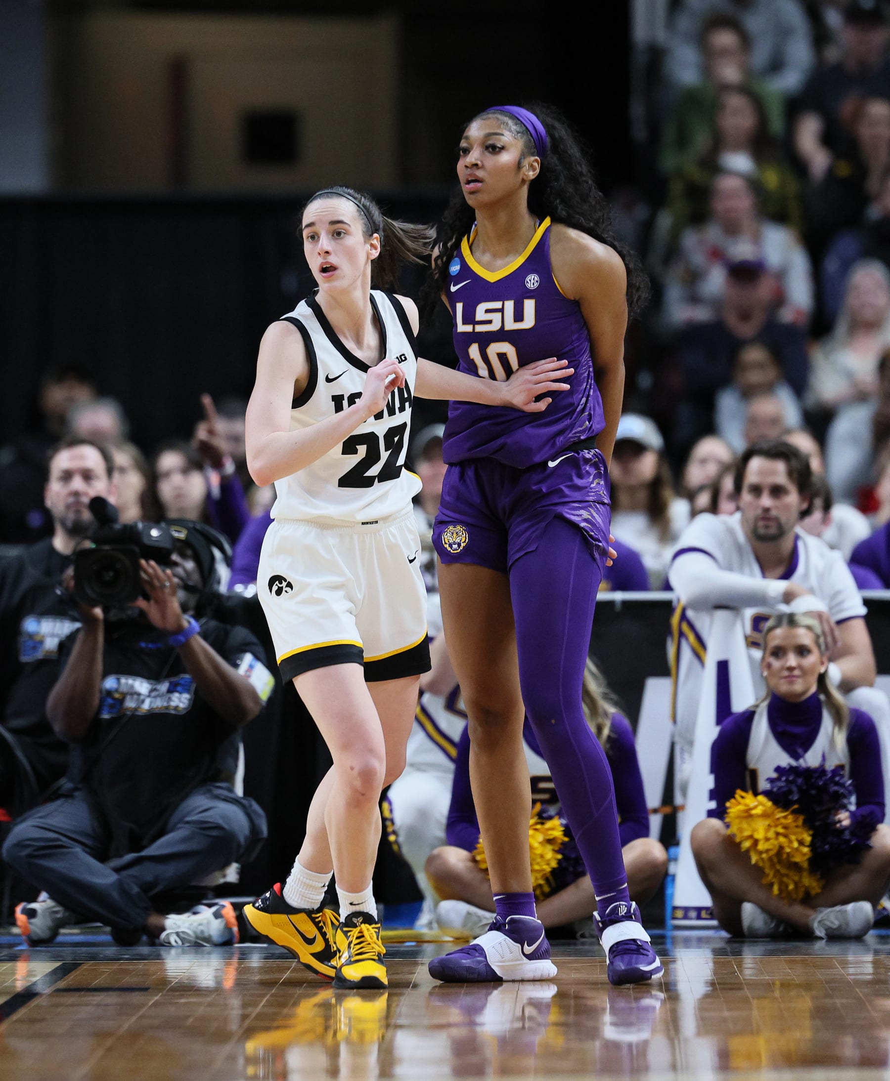Clark (left) and Reese during the 2024 NCAA tournament