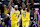 SACRAMENTO, CALIFORNIA - DECEMBER 19: Anthony Davis #3 and LeBron James #23 of the Los Angeles Lakers point down court after a turnover in their game against the Sacramento Kings in the second half at Golden 1 Center on December 19, 2024 in Sacramento, California. NOTE TO USER: User expressly acknowledges and agrees that, by downloading and/or using this photograph, user is consenting to the terms and conditions of the Getty Images License Agreement. (Photo by Ezra Shaw/Getty Images)