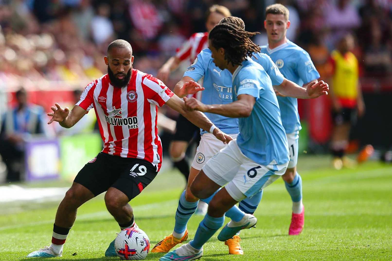 Bryan Mbeumo and Nathan Ake.