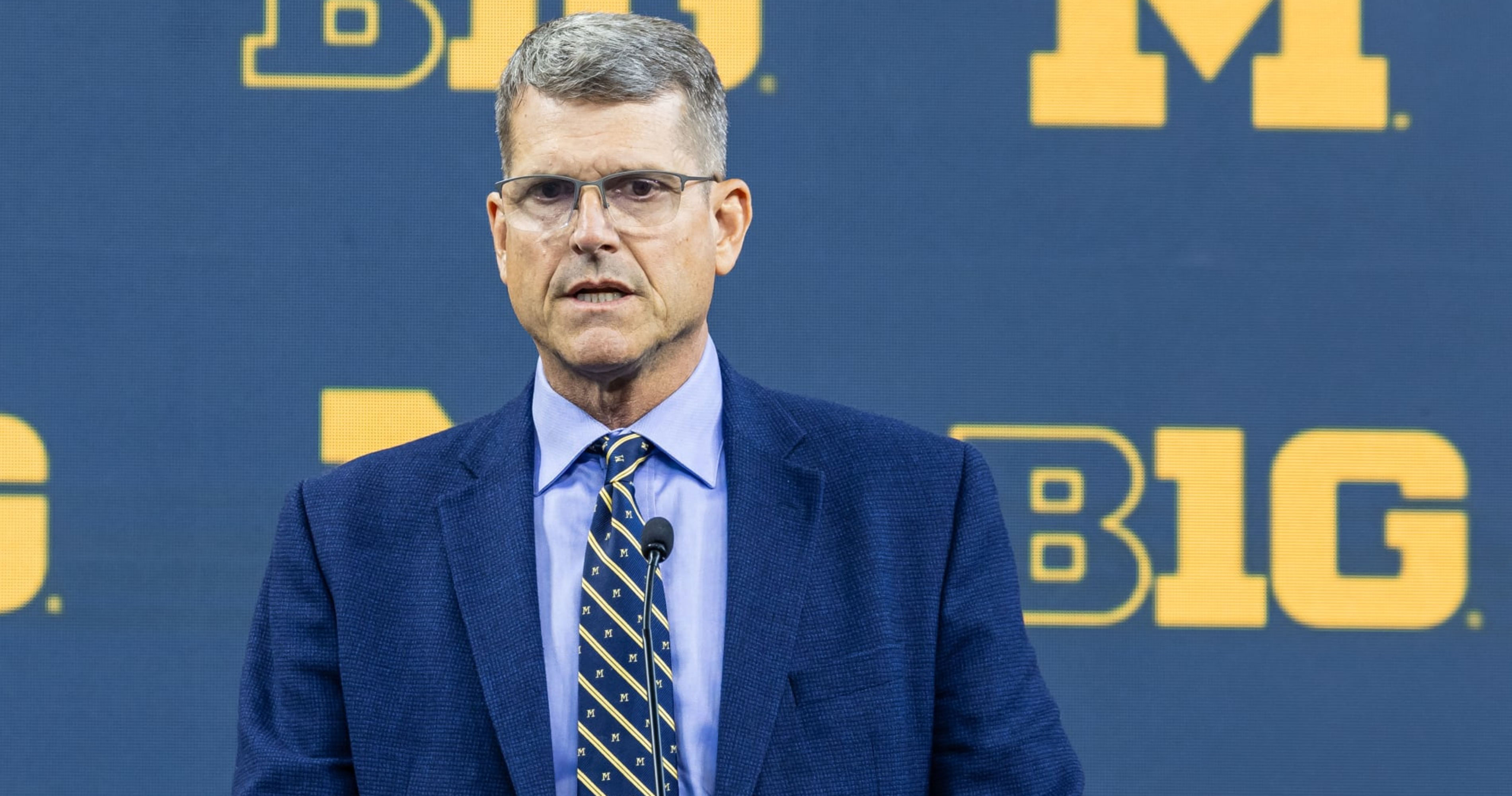 Jim Harbaugh Suspended 3 Games by Michigan Amid NCAA Investigation thumbnail