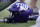 FORT WORTH, TX - OCTOBER 14: TCU Horned Frogs helmet during a game between the Brigham Young Cougars and the TCU Horned Frogs on October 14, 2023, at Amon G. Carter Stadium in Fort Worth, TX. (Photo by Chris Leduc/Icon Sportswire via Getty Images)