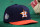 PHILADELPHIA, PA - NOVEMBER 03: A detail shot of a Houston Astros hat on the field during batting practice prior to Game 5 of the 2022 World Series between the Houston Astros and the Philadelphia Phillies at Citizens Bank Park on Thursday, November 3, 2022 in Philadelphia, Pennsylvania. (Photo by Mary DeCicco/MLB Photos via Getty Images)