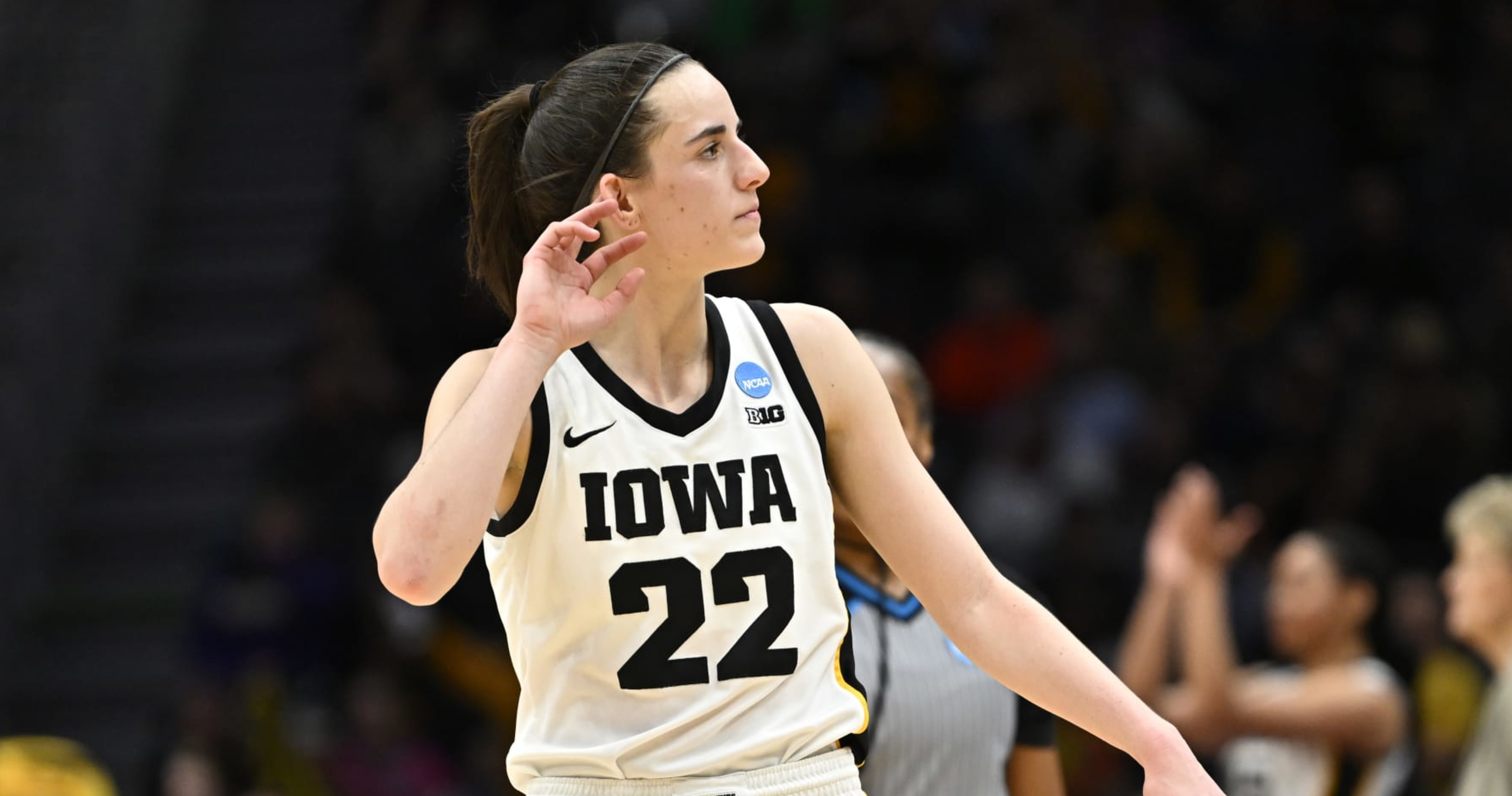 Iowa's Caitlin Clark Comments on Setting New Record in Men or