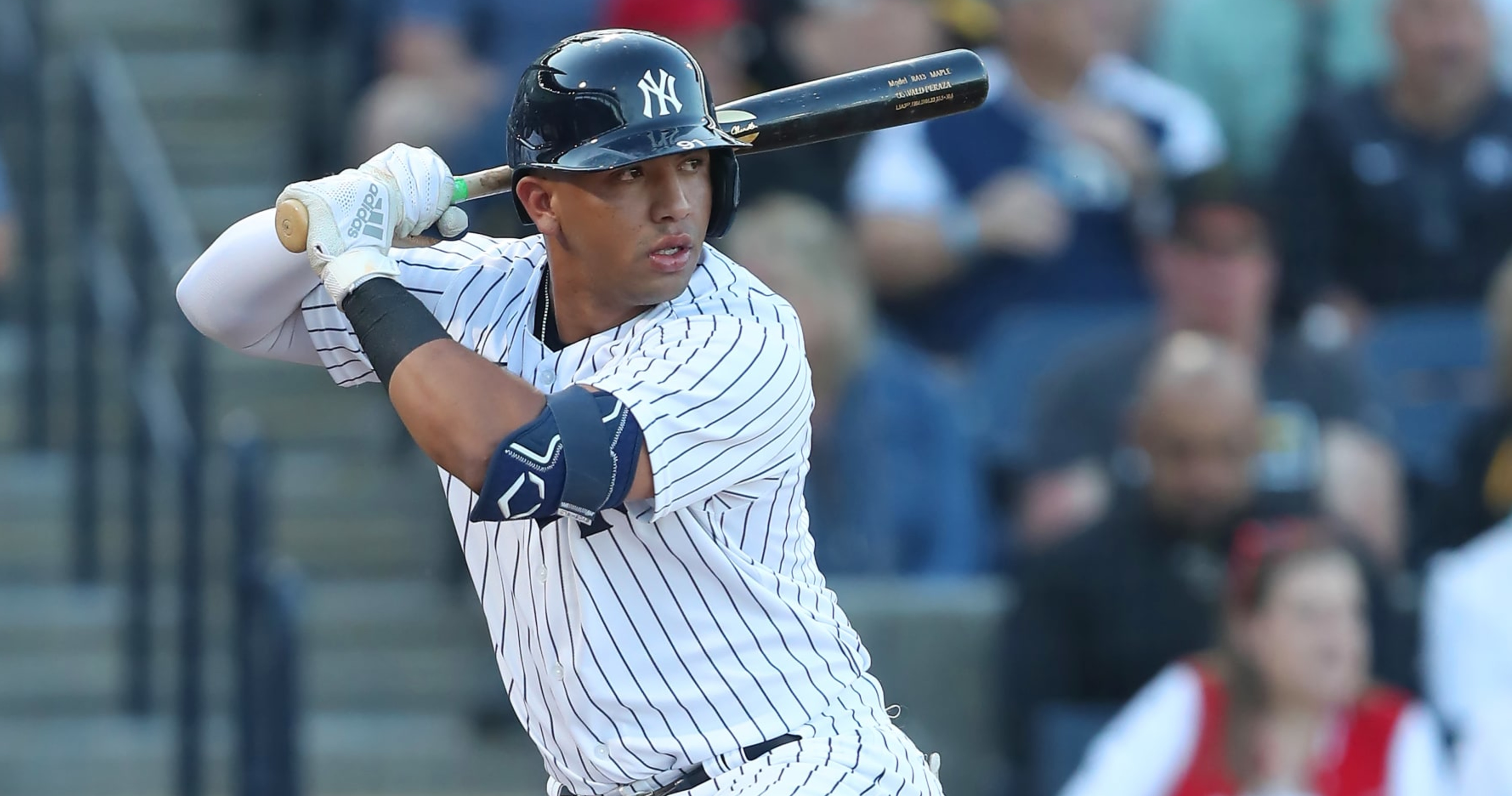 Yankees call up SS prospect Oswald Peraza