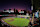 HOUSTON, TEXAS - OCTOBER 20: A view of the Houston skyline in game two of the American League Championship Series at Minute Maid Park on October 20, 2022 in Houston, Texas. (Photo by Bob Levey/Getty Images)