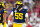 PASADENA, CA - JANUARY 01: DL Mason Graham (55) of the Michigan Wolverines looks on during the Alabama Crimson Tide game versus the Michigan Wolverines CFP Semifinal at the Rose Bowl Game on January, 1, 2024, at the Rose Bowl Stadium in Pasadena, CA. (Photo by Brian Rothmuller/Icon Sportswire via Getty Images)
