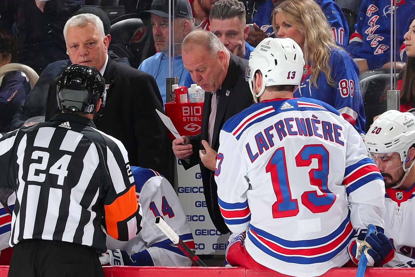 Gerard Gallant and Alexis Lafreniere.